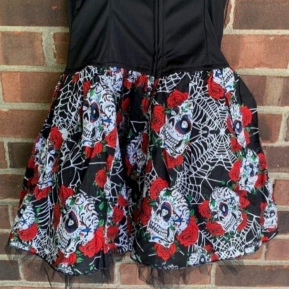 Hot Topic Wholesale Bundle Sugar Skulls Corset Tulle Mini 10 Dresses M NWT - Picture 6 of 12